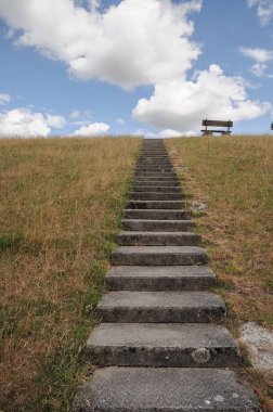 Weener ve nehir Alman Ostfriesland 'da.