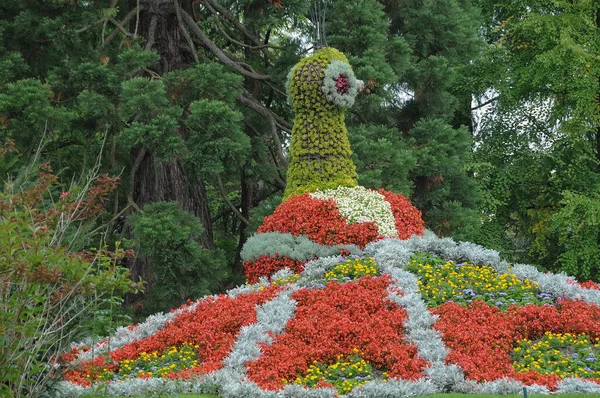 Almanya 'daki güzel göl manzarası