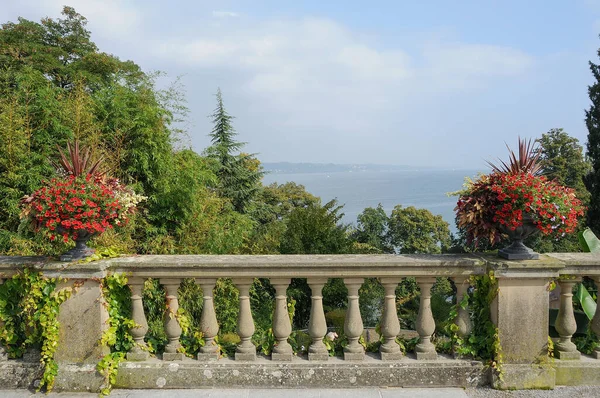 Almanya 'daki güzel göl manzarası