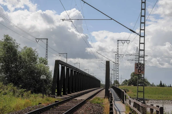 Weener ve nehir Alman Ostfriesland 'da.