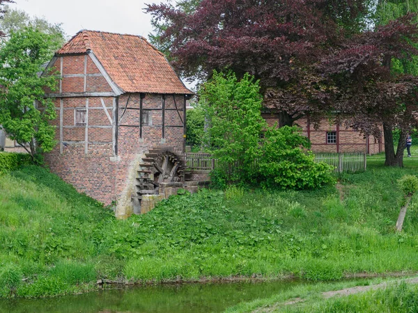 Vecchie Case Fiume Berkel Germania — Foto Stock