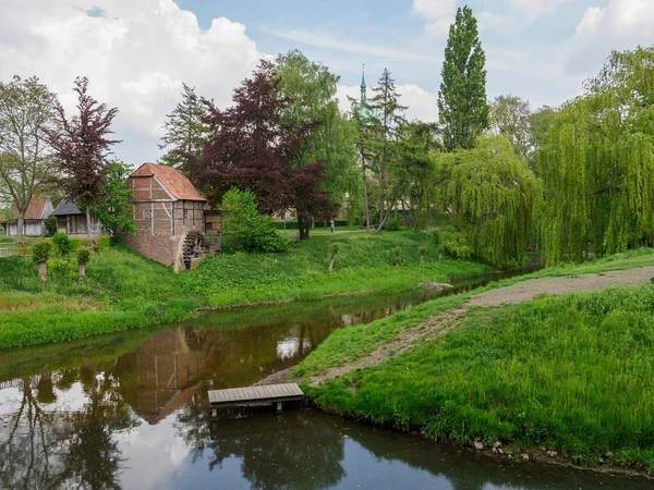 Old Houses River Berkel Germany — Zdjęcie stockowe