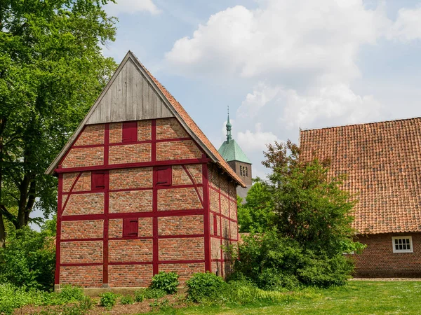 Casas Antiguas Río Berkel Alemania —  Fotos de Stock