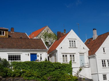 Norveç 'in eski kenti Stavanger.