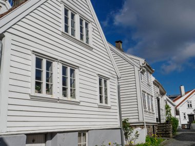 Norveç 'in eski kenti Stavanger.