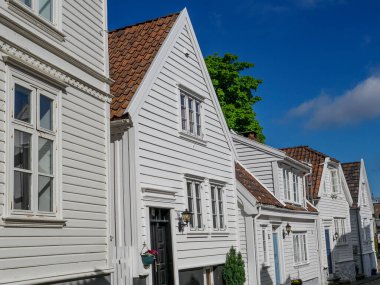 Norveç 'in eski kenti Stavanger.