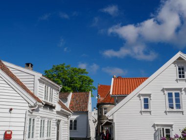 Norveç 'in eski kenti Stavanger.