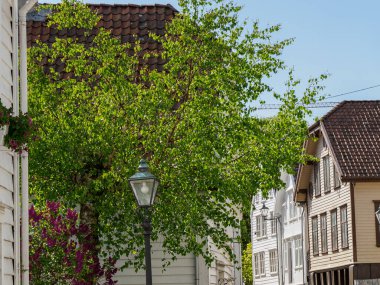 Norveç 'in eski kenti Stavanger.