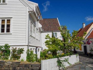 Norveç 'in eski kenti Stavanger.