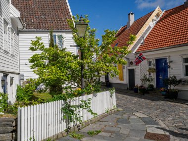 Norveç 'in eski kenti Stavanger.