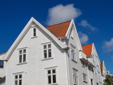 Norveç 'in eski kenti Stavanger.