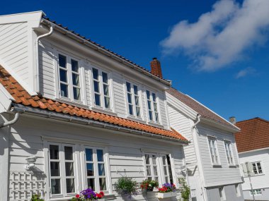 Norveç 'in eski kenti Stavanger.