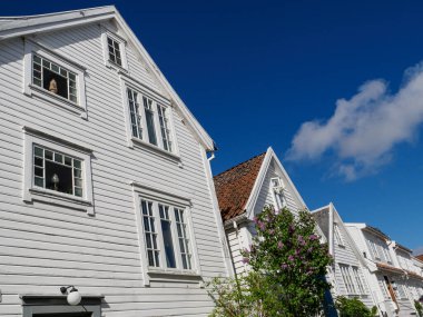 Norveç 'in eski kenti Stavanger.