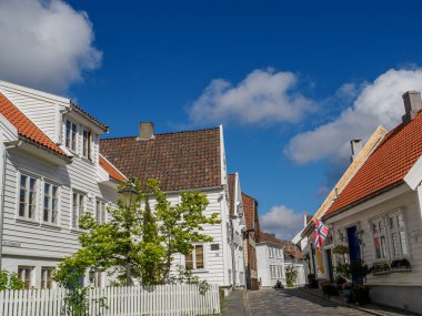 Norveç 'in eski kenti Stavanger.