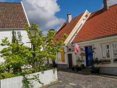 Norveç 'in eski kenti Stavanger.