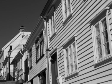 Norveç 'in eski kenti Stavanger.