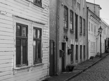 Norveç 'in eski kenti Stavanger.