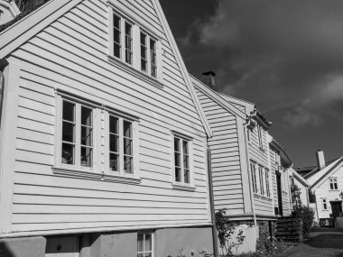 Norveç 'in eski kenti Stavanger.