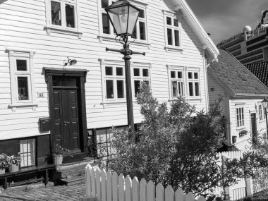 Norveç 'in eski kenti Stavanger.