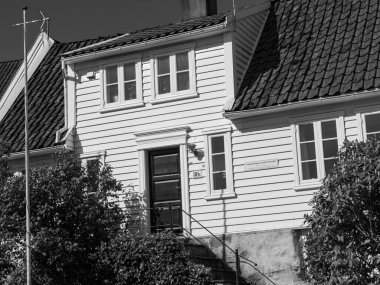 Norveç 'in eski kenti Stavanger.