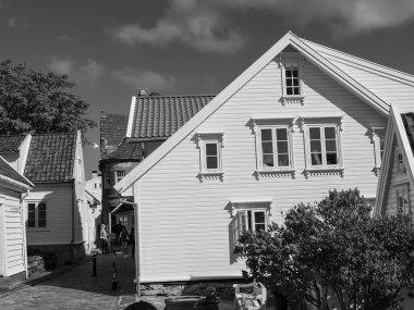 Norveç 'in eski kenti Stavanger.