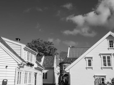 Norveç 'in eski kenti Stavanger.