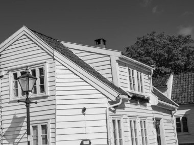 Norveç 'in eski kenti Stavanger.