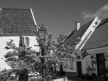 Norveç 'in eski kenti Stavanger.