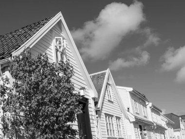 Norveç 'in eski kenti Stavanger.