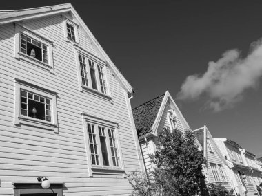 Norveç 'in eski kenti Stavanger.