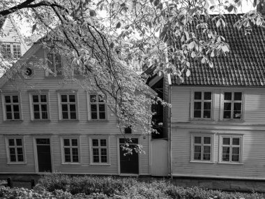 Norveç 'in eski kenti Stavanger.