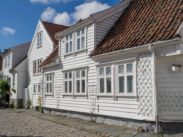 Ciudad Vieja Stavanger Norway — Foto de Stock