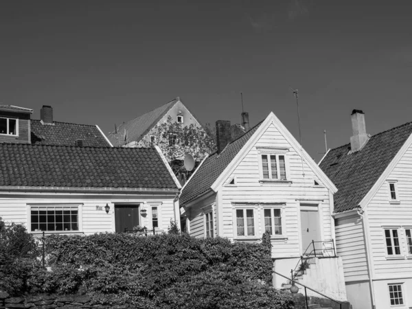 Ciudad Vieja Stavanger Norway — Foto de Stock