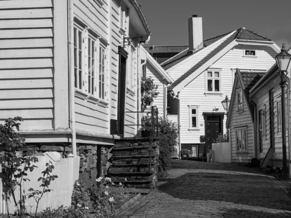 Ciudad Vieja Stavanger Norway — Foto de Stock