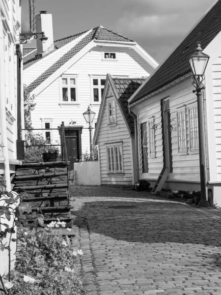 Ciudad Vieja Stavanger Norway — Foto de Stock