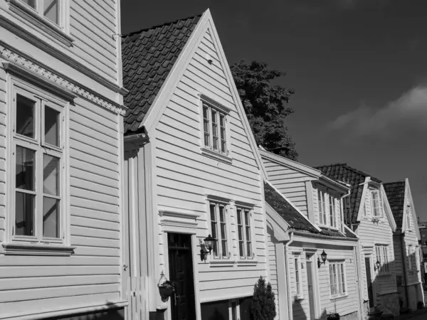 Παλιά Πόλη Του Stavanger Στο Norway — Φωτογραφία Αρχείου