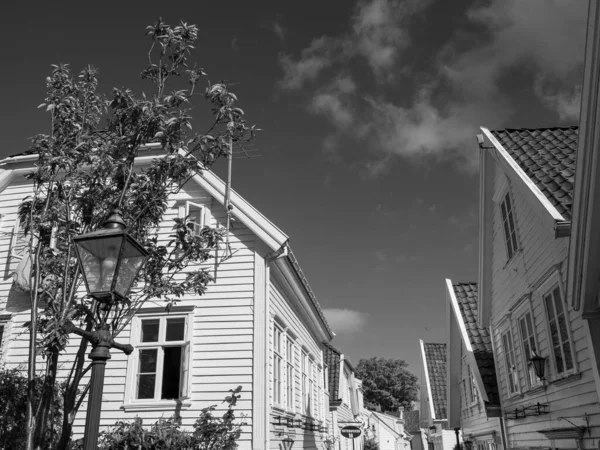 Cidade Velha Stavanger Norway — Fotografia de Stock