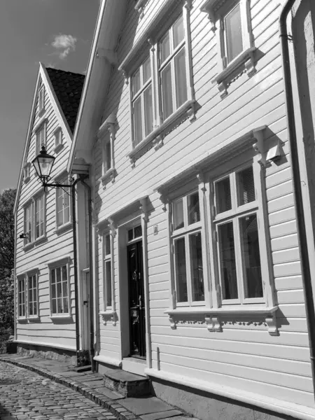 Stavanger Óvárosa Norvégiában — Stock Fotó