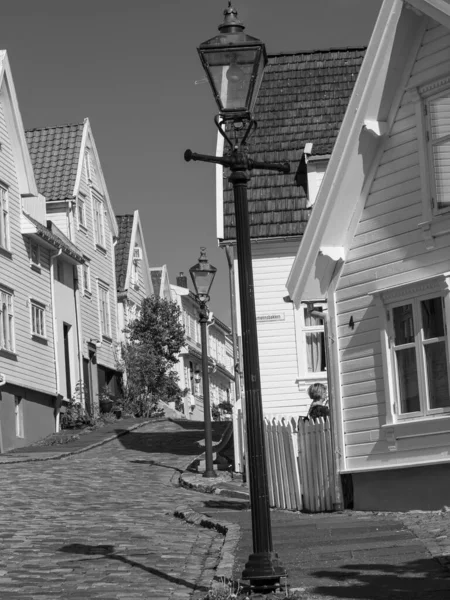 Cidade Velha Stavanger Norway — Fotografia de Stock