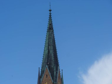 Almanya 'nın kuzeyinde Schleswig ve küçük balıkçı köyü Holm