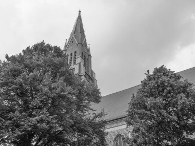 Almanya 'nın kuzeyinde Schleswig ve küçük balıkçı köyü Holm