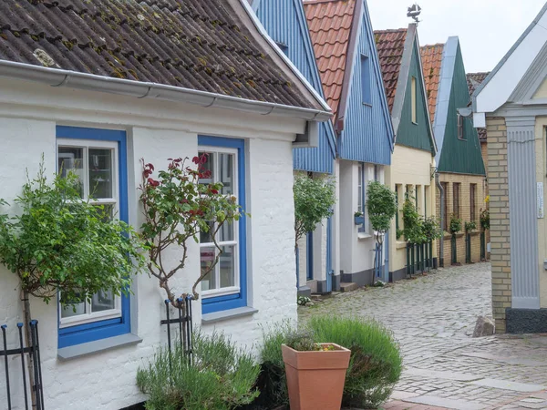 Almanya Nın Kuzeyinde Schleswig Küçük Balıkçı Köyü Holm — Stok fotoğraf