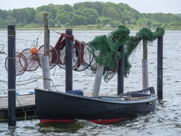 Almanya 'nın kuzeyinde Schleswig ve küçük balıkçı köyü Holm