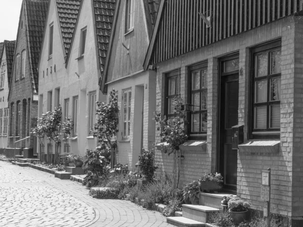 Schleswig Και Μικρό Ψαροχώρι Holm Στη Γερμανία — Φωτογραφία Αρχείου