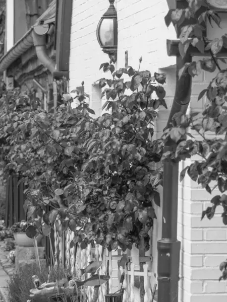 Almanya 'nın kuzeyinde Schleswig ve küçük balıkçı köyü Holm