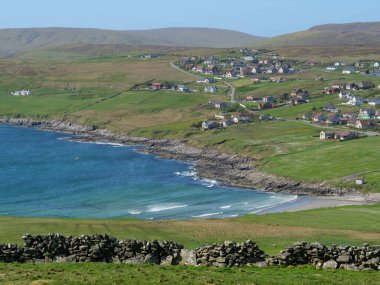 İskoçya 'da Lerwick şehrinin bulunduğu shetland adaları