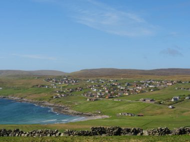 İskoçya 'da Lerwick şehrinin bulunduğu shetland adaları