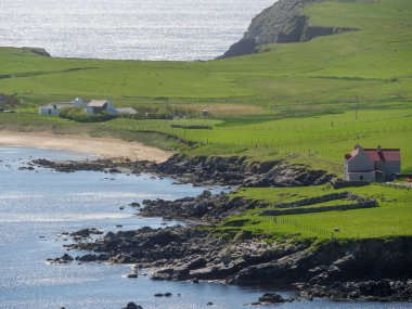 İskoçya 'da Lerwick şehrinin bulunduğu shetland adaları
