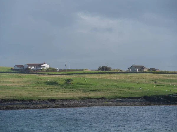 Kepulauan Shetland Dengan Kota Lerwick Skotlandia — Stok Foto