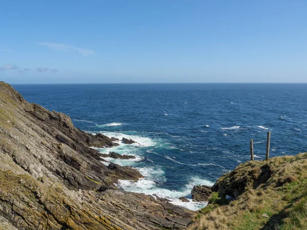 Les Îles Shetland Avec Ville Lerwick Écosse — Photo